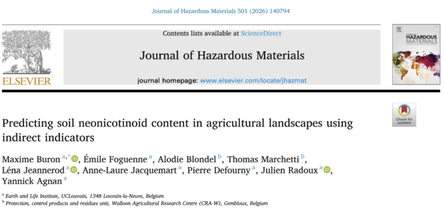 Interpellant : des résidus de pesticides dans les sols agricoles belges